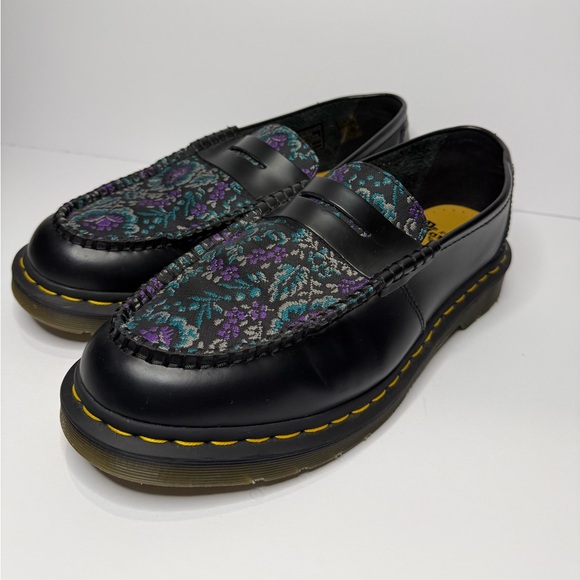 Dr. Martens Other - Dr. Martens Floral Brocade Penny Loafers Men’s Size 11 Women’s Size 12